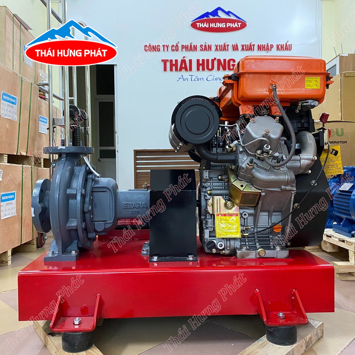 Máy bơm chữa cháy Ebara động cơ diesel | Bơm chữa cháy Ebara trục rời