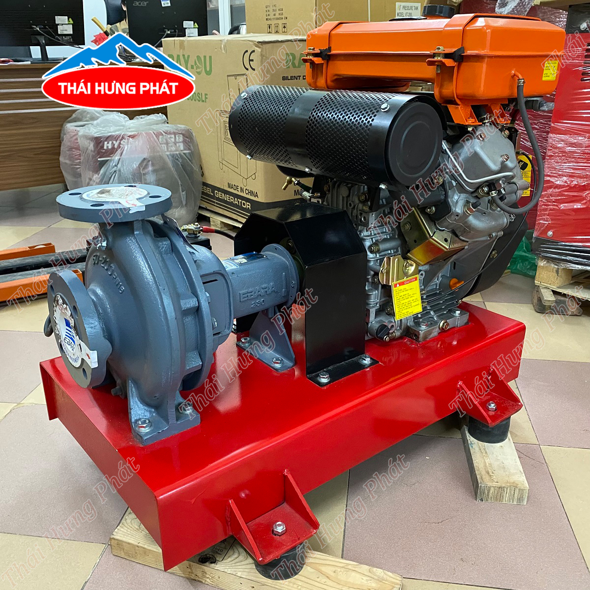 Máy bơm chữa cháy Ebara 100×65 FS2KA động cơ Diesel Máy bơm chữa cháy Ebara 100×65 FS2KA động cơ Diesel
