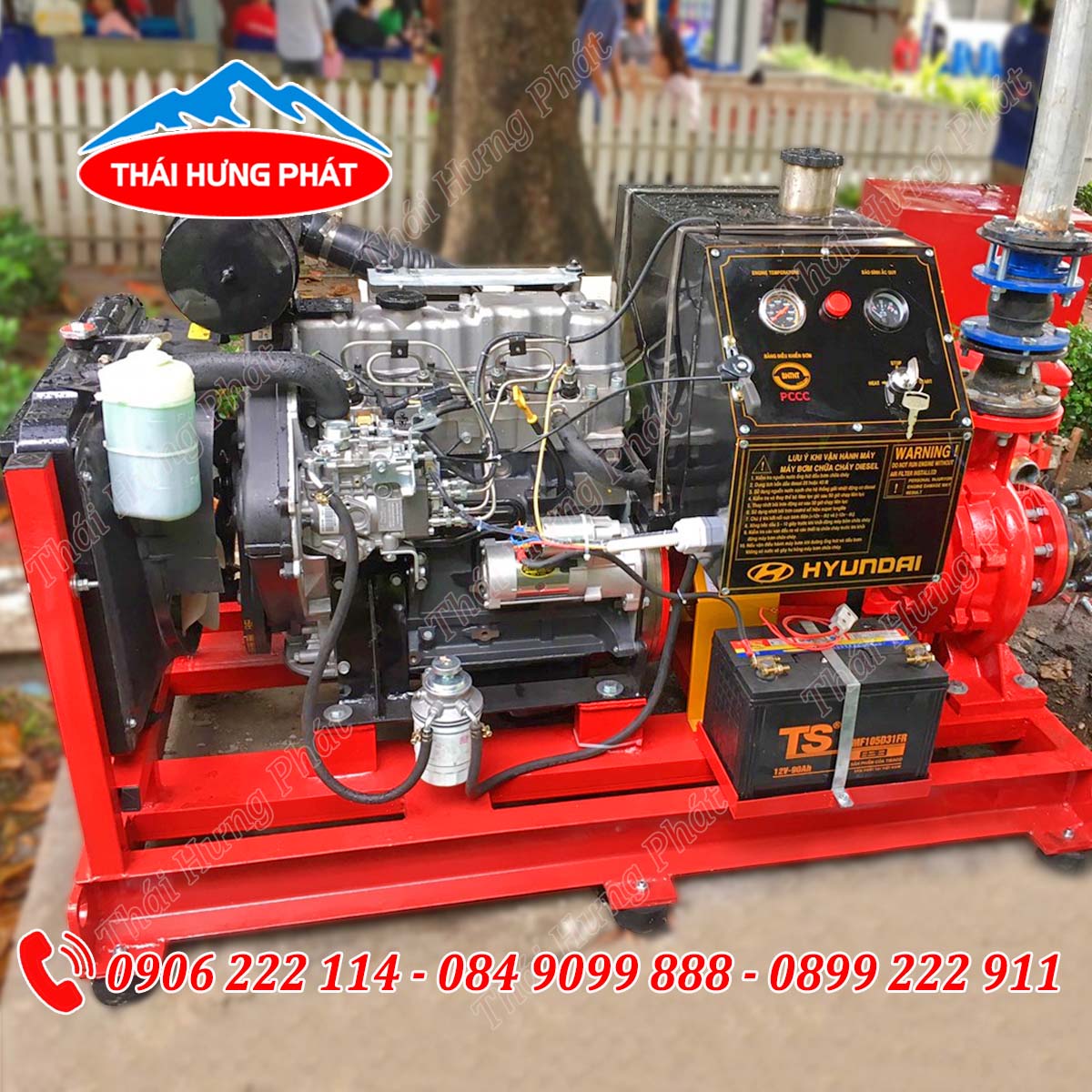 Máy bơm chữa cháy diesel động cơ Hyundai D4BH 100HP Máy bơm chữa cháy diesel động cơ Hyundai D4BH 100HP
