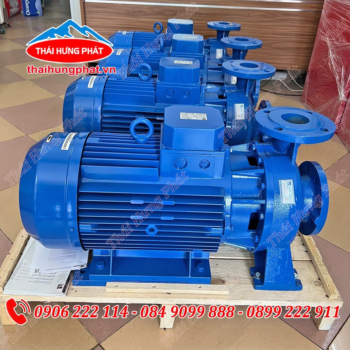 Máy bơm chữa cháy Ebara 3D 40-200/5.5 7.5HP Máy bơm chữa cháy Ebara 3D 40-200/5.5 7.5HP