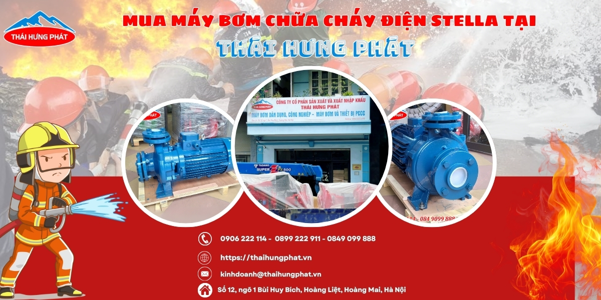 Máy bơm chữa cháy điện Stella ST40-160A 4kW
