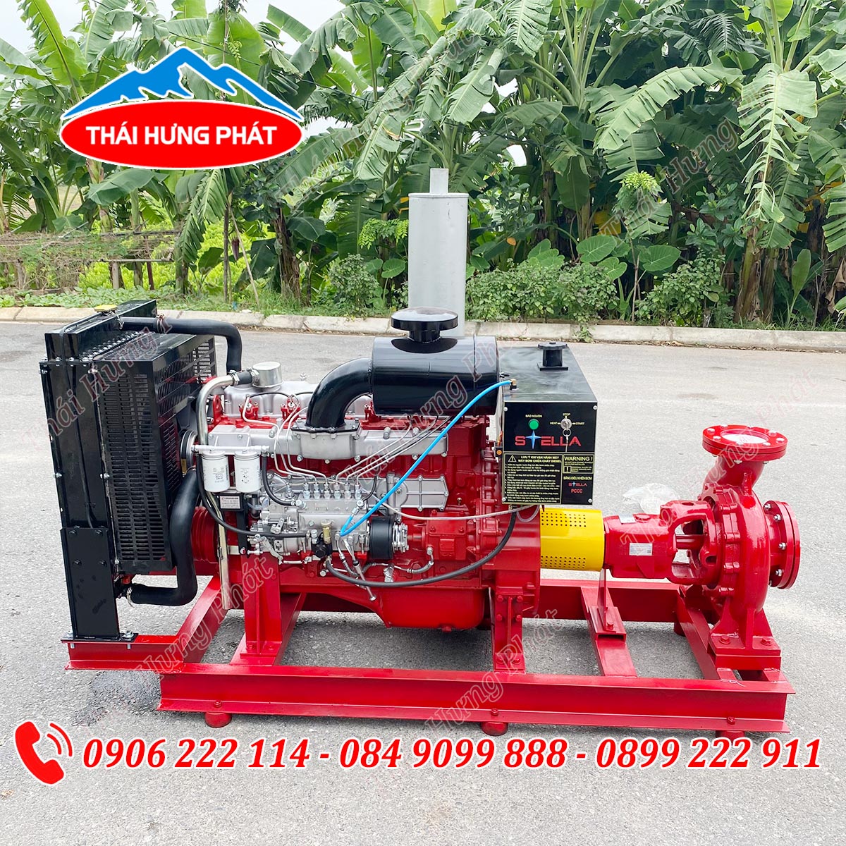 Máy bơm chữa cháy diesel Stella 110kW có két nước