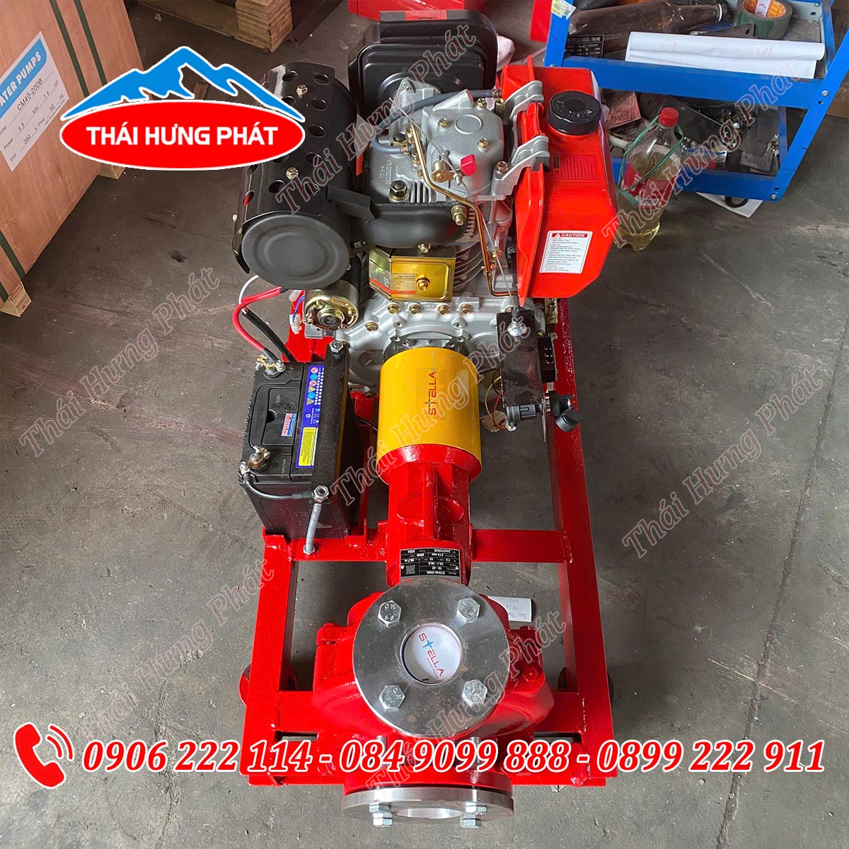 Máy bơm chữa cháy Diesel Stella STR40-200A 7.5kW