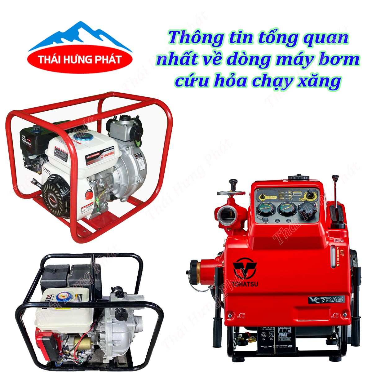 Thông tin tổng quan nhất về dòng máy bơm cứu hỏa chạy xăng