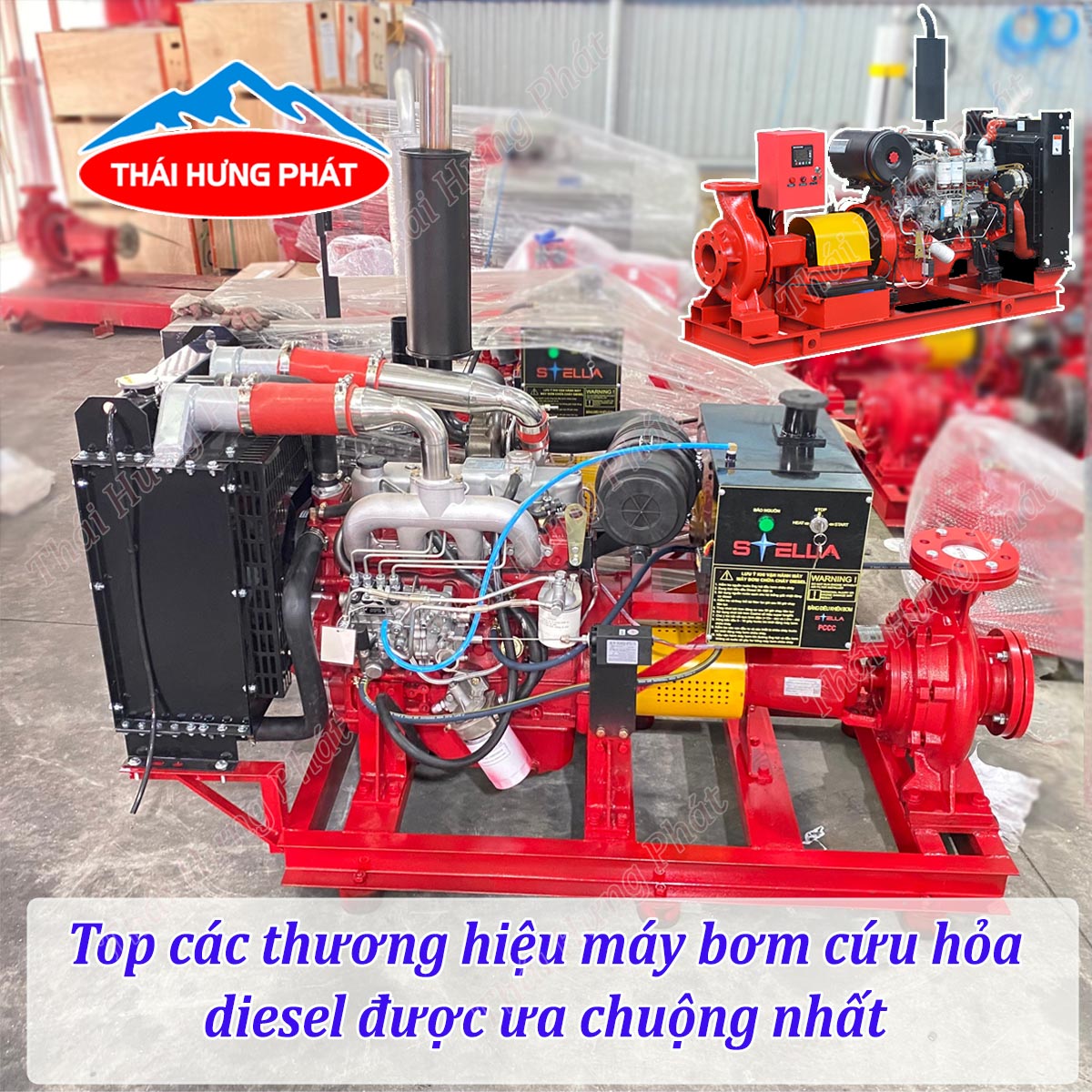 Top các thương hiệu máy bơm cứu hỏa diesel được ưa chuộng nhất