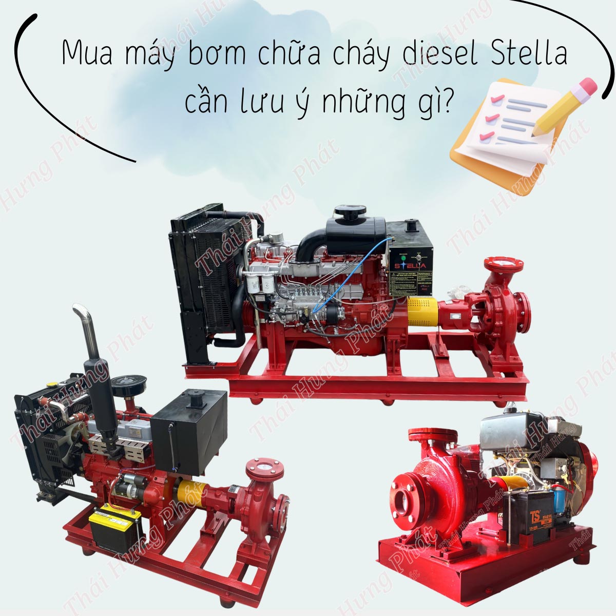 Mua máy bơm chữa cháy diesel Stella cần lưu ý những gì?