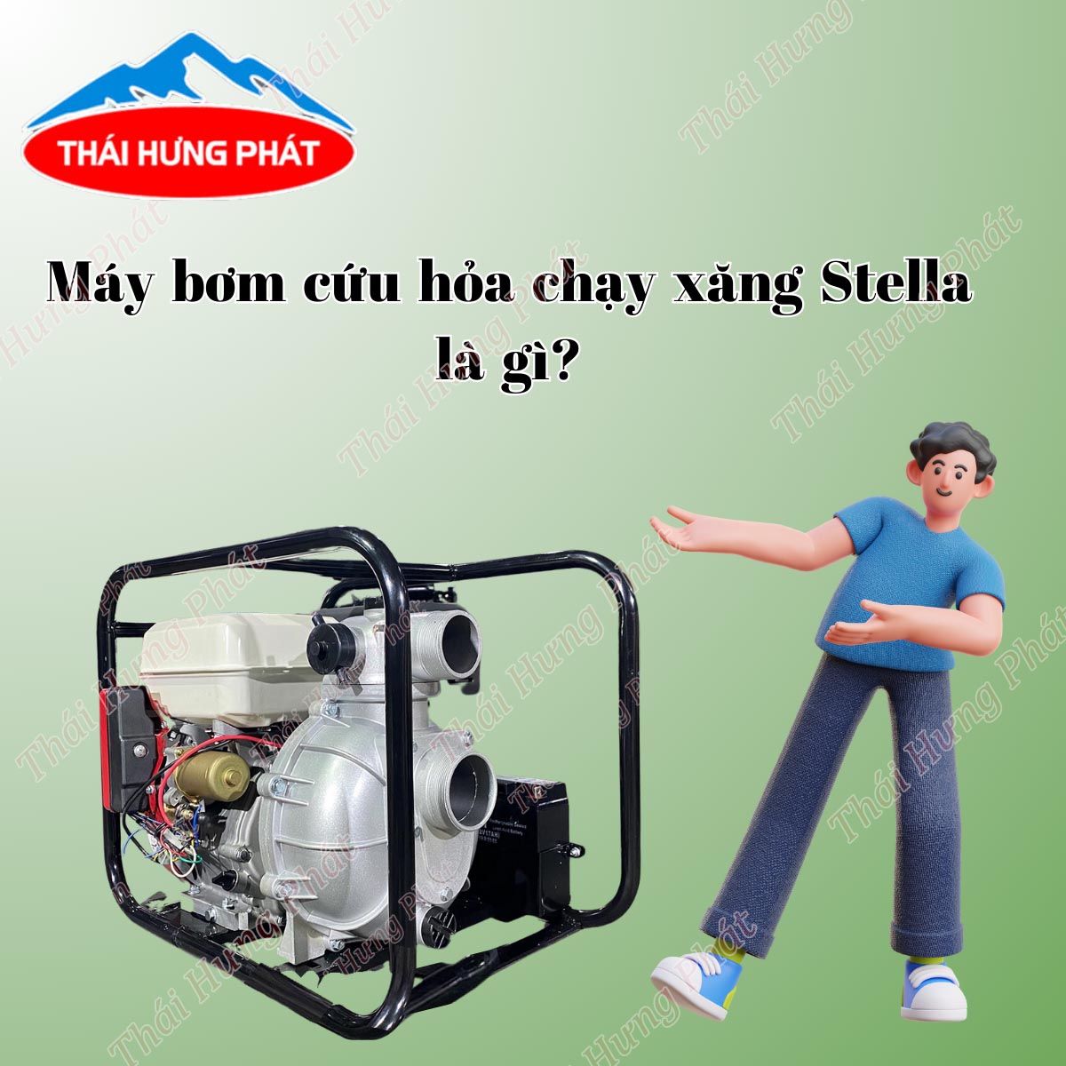 Máy bơm cứu hỏa chạy xăng Stella là gì