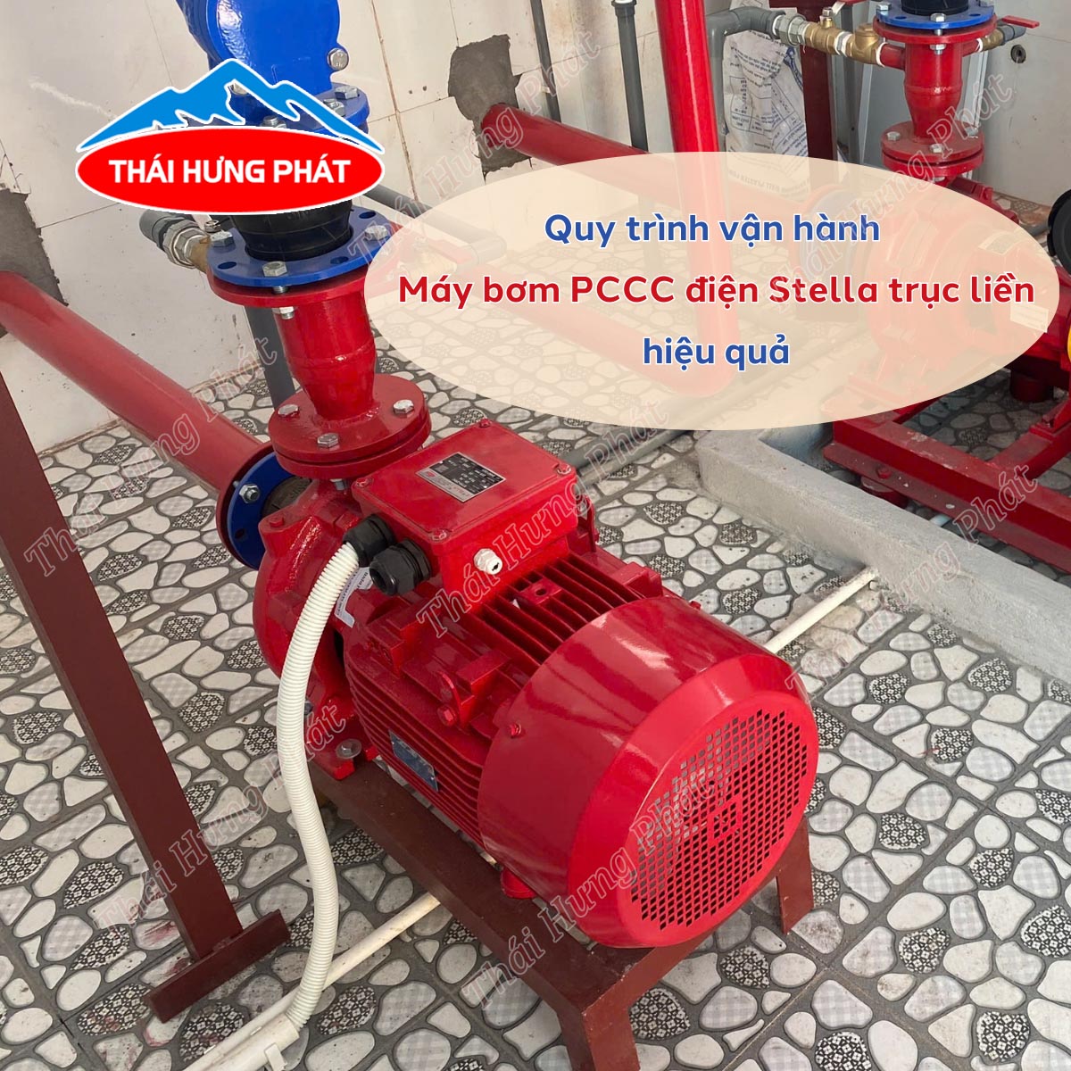 Bí quyết vận hành máy bơm cứu hỏa điện Stella trục liền ổn định, bền bỉ