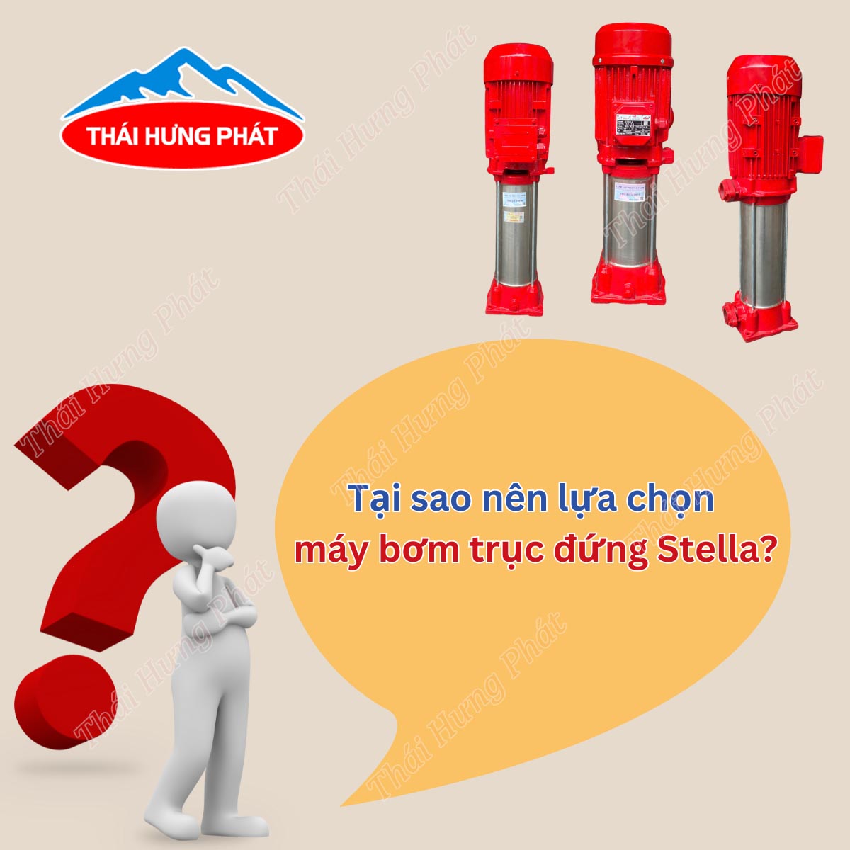 Tại sao nên lựa chọn máy bơm trục đứng Stella?