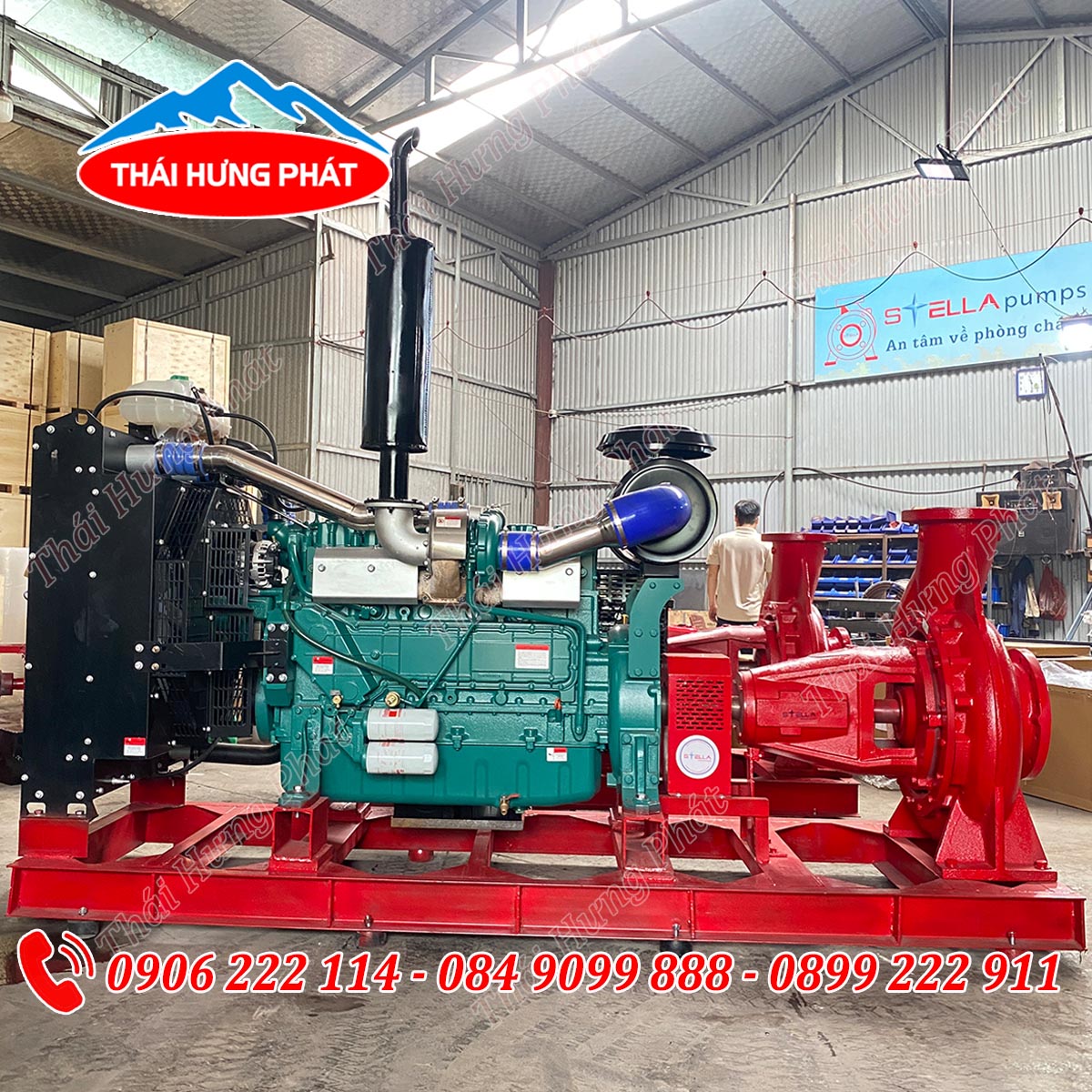 Máy bơm chữa cháy Stella diesel STR200-500/250 250kW