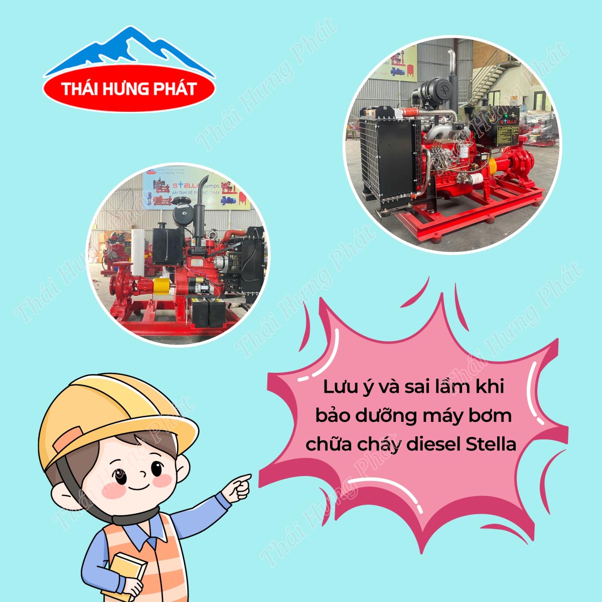 Bảo dưỡng máy bơm chữa cháy diesel Stella cần lưu ý điều gì?